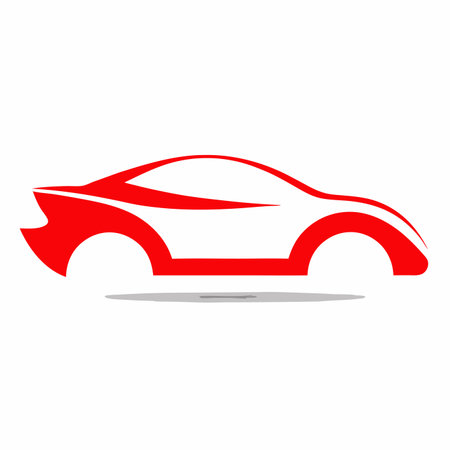 Car logo vector on white backgroundのイラスト素材
