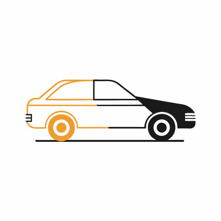 Car logo vector on white backgroundのイラスト素材