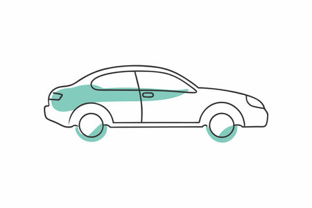 Car logo vector on white backgroundのイラスト素材