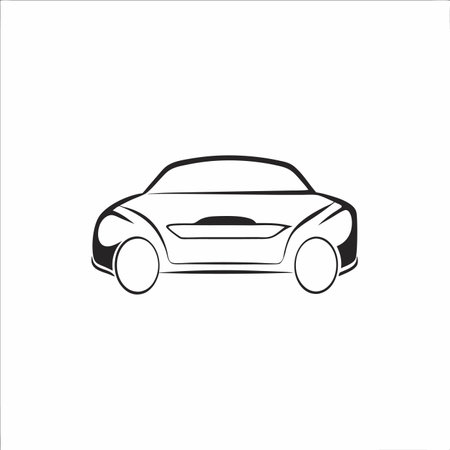 Car logo vector on white backgroundのイラスト素材