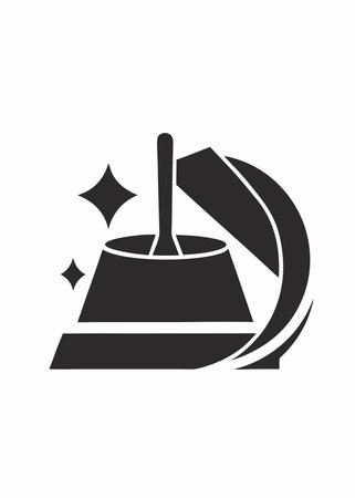 Cleaning logo vector on white backgroundのイラスト素材