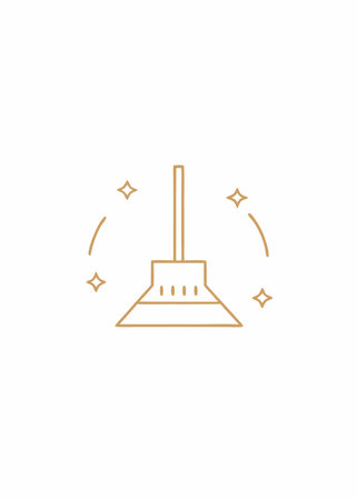 Cleaning logo vector on white backgroundのイラスト素材