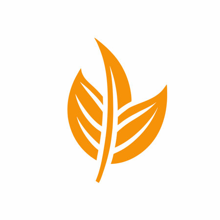 Leaf icon logo vector artのイラスト素材