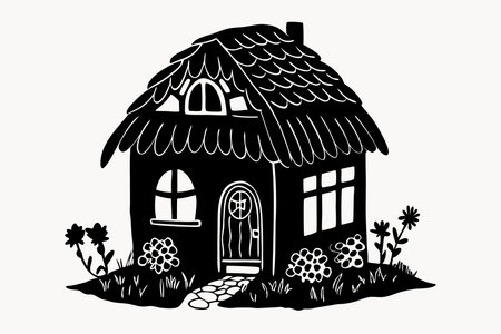 Home illustration vector on white backgroundのイラスト素材