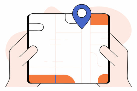 Location illustration vector on white backgroundのイラスト素材