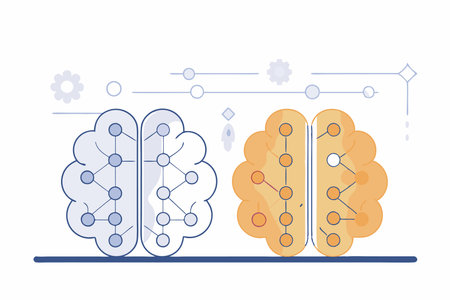 Brain sides concept illustration vector on white background