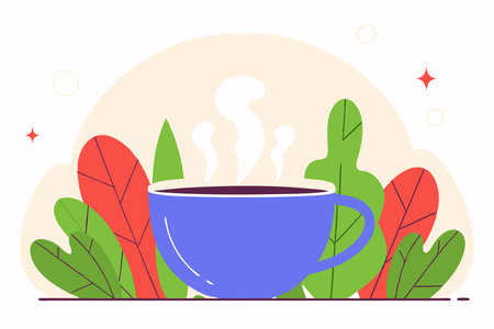 Coffee cup concept illustration vector on white backgroundのイラスト素材