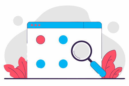 Search concept illustration vector on white background