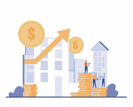 Economic growth illustrationのイラスト素材