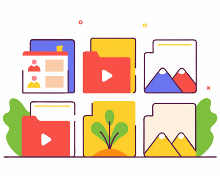 Image files design illustrationのイラスト素材