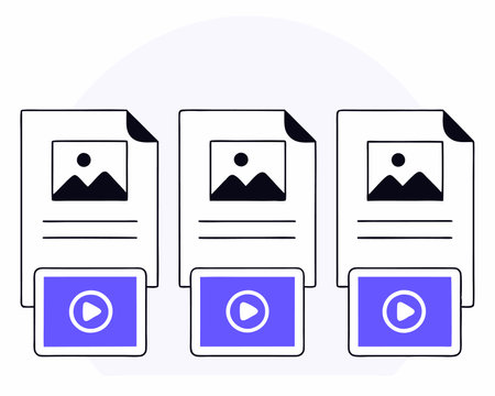 Image files design illustration