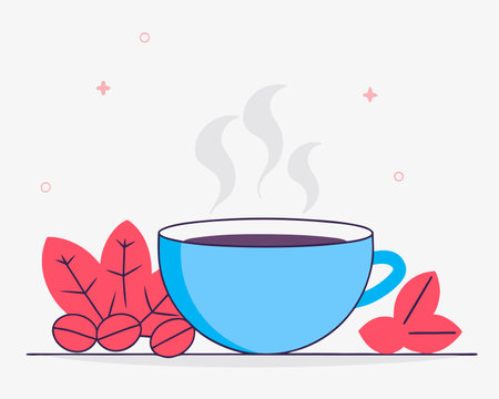 Coffee cup aroma isolated icon illustrationのイラスト素材