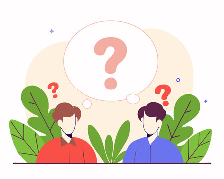 Speech bubble with interrogation sign icon illustrationのイラスト素材