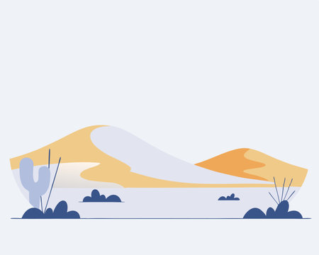 Through the desert illustrationのイラスト素材