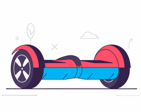 Get this sketchy illustration of hoverboardのイラスト素材
