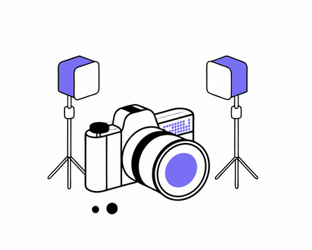 Photography concept illustrationのイラスト素材