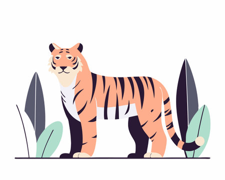 Tiger concept illustrationのイラスト素材
