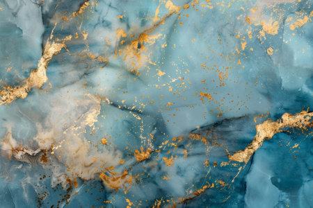 Blue gold marble texture background with high resolution. Abstract backdrop for designの写真素材