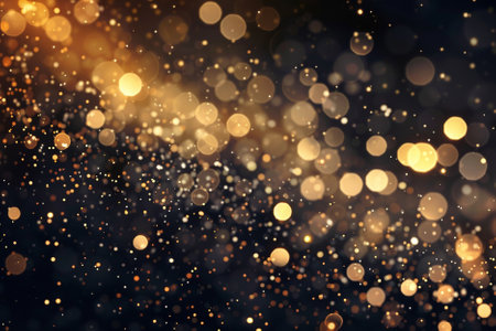 Abstract gold bokeh background. Christmas and New Year concept.