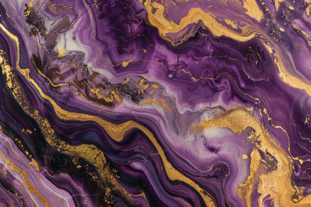 Marble abstract acrylic background. Marbling artwork texture. Agate ripple pattern. Gold powder.の写真素材