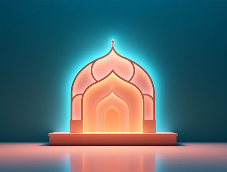 Ramadan Kareem Greeting Card. Vector Illustration.の写真素材