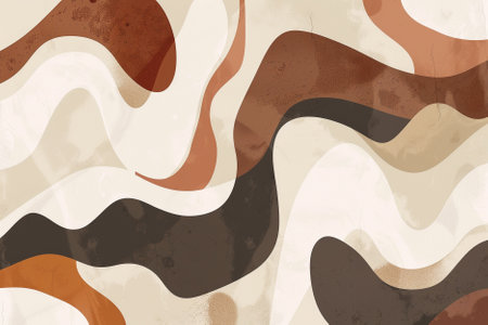 abstract background, brown and beige colors, vector illustration.の写真素材