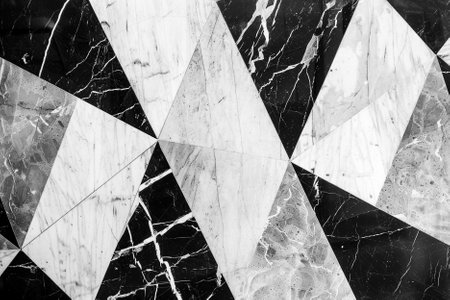 Black and white marble patterned texture background (High.Res.)の写真素材