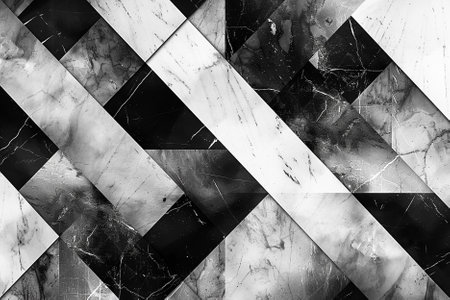 Black and white marble patterned texture background (High.Res.)の写真素材