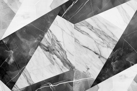 marble texture background pattern with high resolution. Black and white.の写真素材