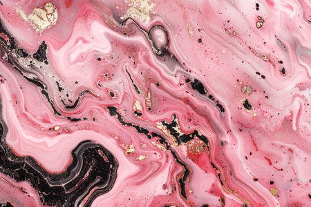 Marble abstract acrylic background. Marbling artwork texture. Agate ripple pattern. Gold powder.の写真素材