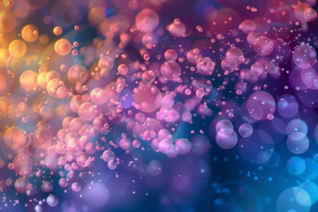 abstract background with bokeh defocused lights and stars.の写真素材