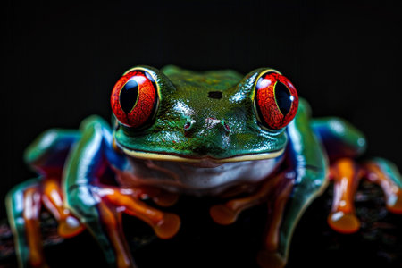 Red eyed tree frog (Agalychnis callidryas)の写真素材
