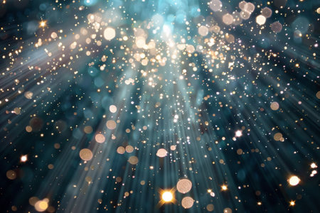 abstract background with bokeh defocused lights and stars.