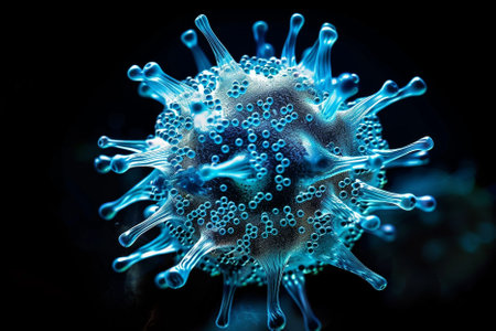 Coronavirus 2019-nCoV. 3D illustrationの写真素材