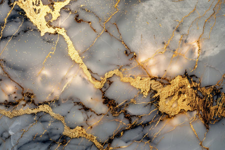 Marble patterned texture background. Abstract natural marble black and gold