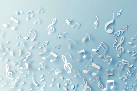 Abstract music background with musical notes. Vector illustration. Eps 10.