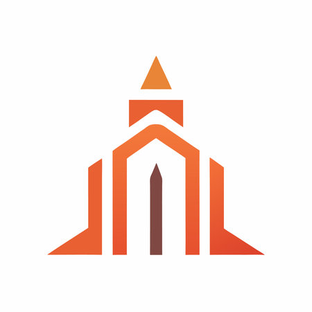 Minimalist architecture logo design symbol template on white backgroundのイラスト素材