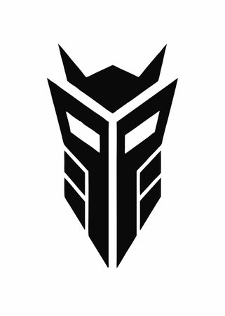 Minimalist Transformer logo design symbol template on white backgroundのイラスト素材