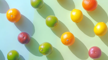 Variety of citrus fruit including lemons, grapefruits and oranges
