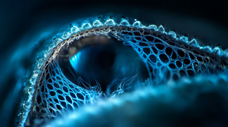 3D illustration of abstract fractal for creative design looks like human eye