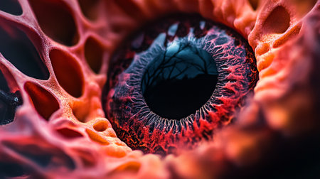 Human eye close-up. 3d rendering, 3d illustration.