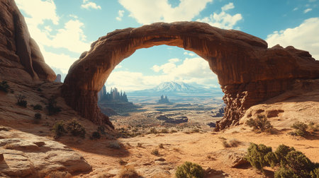 Arches National Park, Utah, USA. Famous natural landmark.