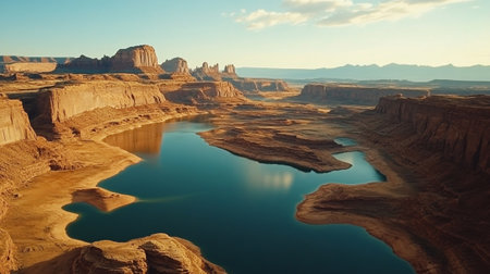Panorama of the Buttes of Monument Valley at sunset, USAの写真素材
