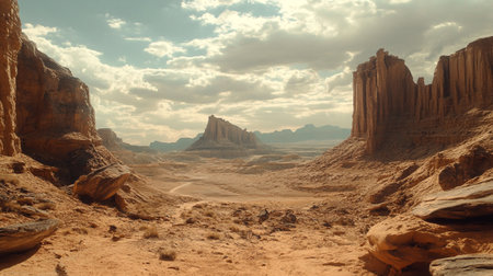 Wadi Rum desert in Jordan, Middle East. Panorama.の写真素材