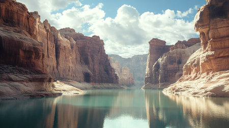 Horseshoe Bend at Lake Powell, Arizona, USA.の写真素材