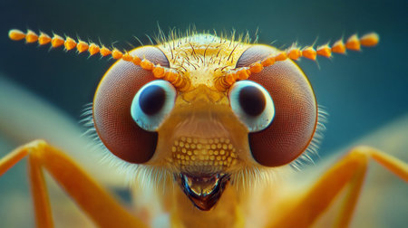 Macro shot of the eye of a dragonfly, close upの写真素材