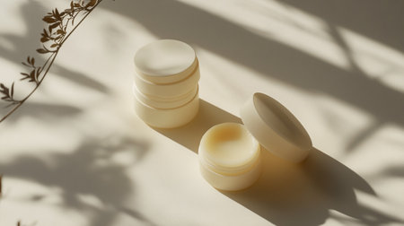 Cosmetic cream in a jar on a white background. 3d render.