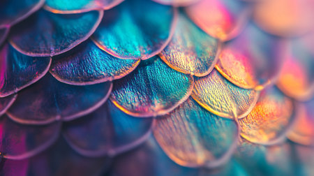 Macro shot of colorful snake skin texture. Abstract background and texture for design.