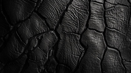 Close up of a black leather texture for background. Toned.の写真素材