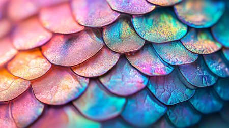 Macro shot of multicolored snake skin texture. Animal skin background